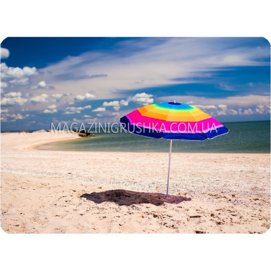 Зонт пляжный (диаметр - 1.8 м) - радуга