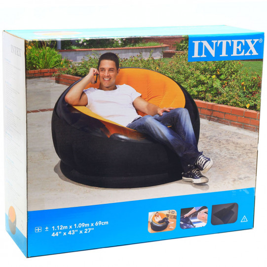 Надувное кресло Intex Оранжевый (68582)