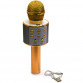 Бездротовий портативний мікрофон-колонка Bluetooth для караоке Золото (WS-858)