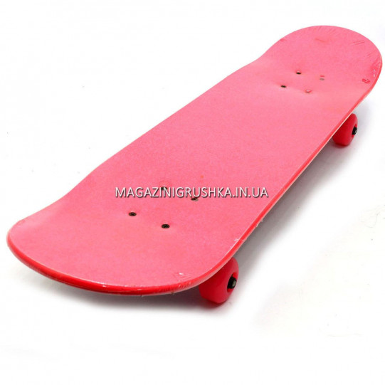 Скейтборд с бесшумными колесами Розовый F22329