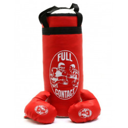 Набор боксерская груша и перчатки Красная 55 см (11221)