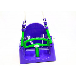 Дитячі гойдалки для малюків, дітей «Doloni» Фіолетовий з зеленим 3 в 1 арт. 0152