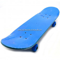 Скейтборд з безшумними колесами Синій F22329