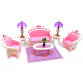 Детская игрушечная мебель Глория Gloria для кукол Барби Гостиная 2604. Обустройте кукольный домик