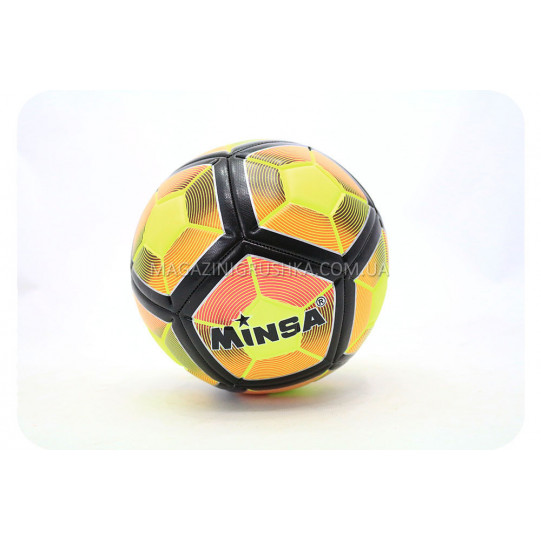 Футбольний м'яч Minsa класичний Вигляд 1