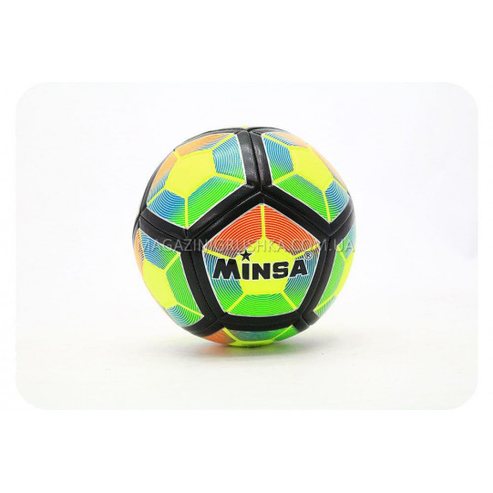 Футбольний м'яч Minsa класичний Вигляд 3