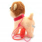 Інтерактивна м'яка іграшка «Собака на повідку 2», ходить, крутить хвостом, гавкає, співає на англ, 23 см