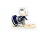 Інтерактивна м'яка іграшка «Собачка з повідцем» біла 555-118