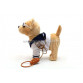 Интерактивная мягкая игрушка «Собачка на поводке» №1 DGP2