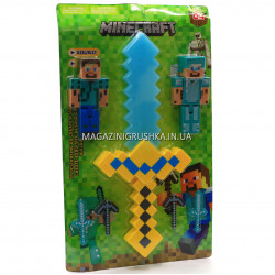 Набор фигурок «Minecraft» (Майнкрафт, 7 предметов), №1 27х3х45 см (JL 18334-2)