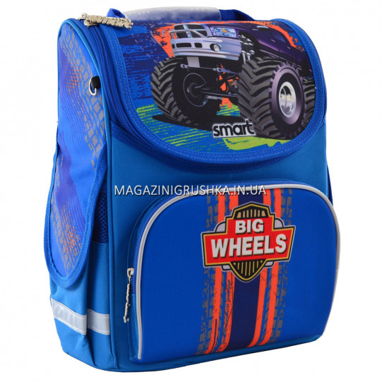 Рюкзак школьный каркасный Smart PG-11 "Big Wheels"