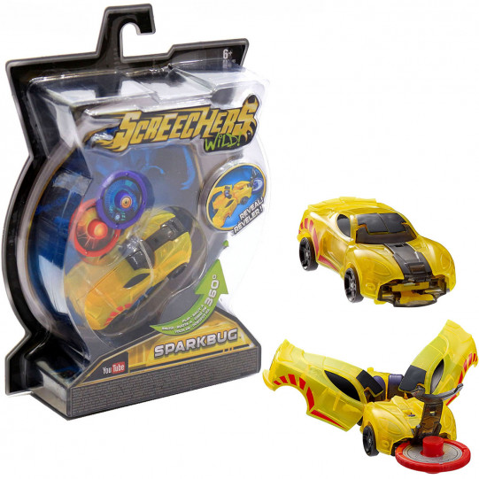 Машинка-трансформер ігровий набір Screechers Wild Дикі Скрічери L1 Спаркбаг (EU683116)