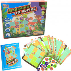 Настольная игра Fun game «Малюнки та логіка: лісові звірята» (украинский язык), UKB-B0032