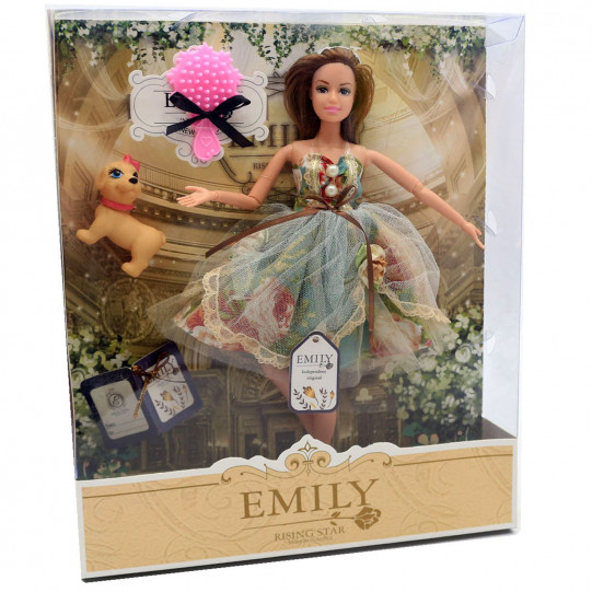 Кукла Emily 30 см с питомцем и аксессуарами (QJ078B)