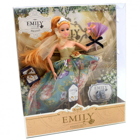 Кукла Emily 30 см с букетом (QJ078/QJ078D)