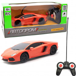 Машинка іграшкова Автопром на радіокеруванні Lamborghini LP700 помаранчевий (8809)