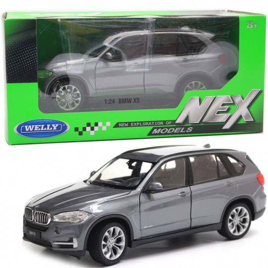 Іграшкова машинка Welly Nex «Країна Іграшок» БМВ x5, сірий, 19 см (24052W)