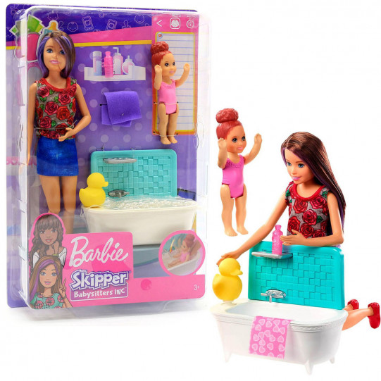 Лялька Барбі Barbie Ванна кімната турбота за малюками (FHY97)