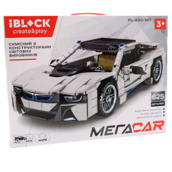 Конструктор Iblock МЕГАCAR машинка, 625 деталей (PL-920-147)