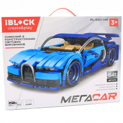 Конструктор Iblock МЕГАCAR машинка, 641 деталей (PL-920-146)