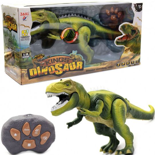 Динозавр іграшковий «Тиранозавр» на радіокеруванні Зелений (звук, світло) TT352