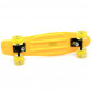 Пенни борд (скейт) со светящимися колесами. Бесшумный Penny Board Желтый (945855759)