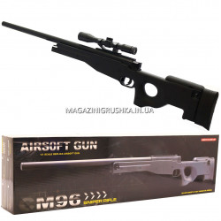 Снайперская винтовка «Airsoft Gun», черная, 115 см, дальность стрельбы 50 м, скорость 95 м/с (M96)