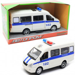 Машинка игрушечная автопром «Полиция» (свет, звук, пластик), 20х7х10 (7661-4)