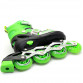 Ролики детские Best Roller с защитой зеленые, размер 34-38, металл-пластик, колёса ПУ (1972889177)