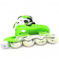 Дитячі ролики Scale Sports салатові в сумці (розмір 31-34, метал, що світяться колеса ПУ) +208000010548