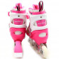 Детские ролики Scale Sports розовые в сумке (размер 31-34, металл, светящиеся колёса ПУ) 2088000022275