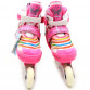 Дитячі ролики Scale Sports рожеві в сумці (розмір 35-38, метал, що світяться колеса ПУ) 2088000022282