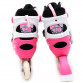 Ролики детские SCALE SPORT розовые с защитой, размер 34-37, металл-пластик, колёса ПУ (LF905/ Combo Scale Sports pink M)