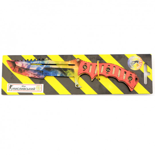 Деревянный нож игрушка "Охотник"(Радуга) из Counter-Strike ( арт.HUN-R)