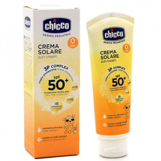 Сонцезахисний крем Chicco 50 SPF, 75 мл (09161.00)