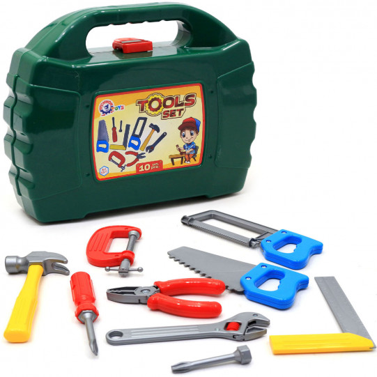 Набір інструментів для дітей «Технок», 10 деталей у валізі (4371)