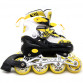 Ролики детские Scale Sports желтые, размер 31-34, металл, светящиеся колёса ПУ (760250852)