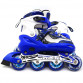Ролики детские Scale Sports синие, размер 35-38, металл, светящиеся колёса ПУ (1632815957)