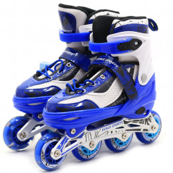 Ролики дитячі Scale Sports сині, розмір 35-38, метал, що світяться колеса ПУ (1632815957)