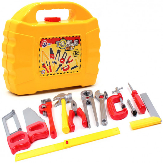 Набір інструментів для дітей Tools set «Технок», 13 деталей у валізі (5880)