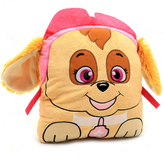 М'яка іграшка подушка сплюшка Kinder Toys «Щенячий патруль» Скай, 29х29х10 (00280-72)
