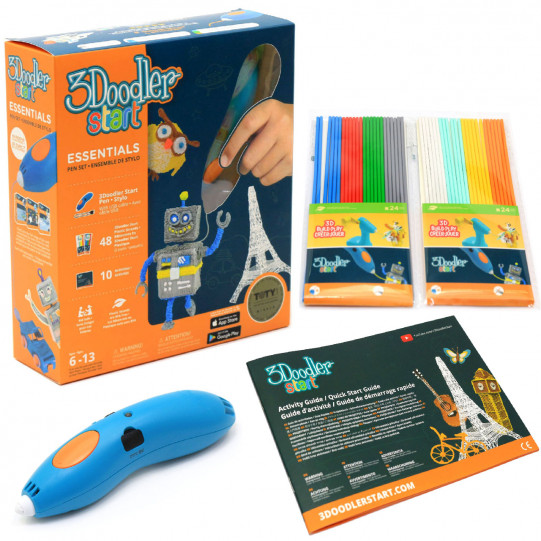 3D-ручка 3Doodler Start для дитячої творчості 48 стрижнів, Креатив (3SPSESSE2R)