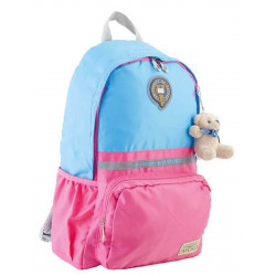 Рюкзак подростковый YES OX 311, голубой-розовый, 29*45*13 (554076)