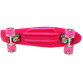 Пенни борд (скейт) малиновый со светящимися колесами. Бесшумный Penny Board, 56*14,5*10 см, (MS 0848-5)