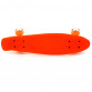 Пенни борд (скейт) оранжевый со светящимися колесами. Бесшумный Penny Board, 56*14,5*10 см, (MS 0848-5)