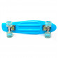 Пенні борд (скейт) блакитний з світяться колесами. Безшумний Penny Board, 56 * 14,5 * 10 см, (MS 0848-5)