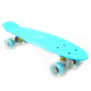 Пенни борд (скейт) голубой со светящимися колесами. Бесшумный Penny Board, 56*14,5*10 см, (MS 0848-5)