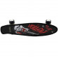 Пенні борд (скейт) чорний з світяться колесами. Безшумний Penny Board, 56 * 14,5 * 10 см, (S00635)