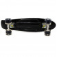 Пенни борд (скейт) черный со светящимися колесами. Бесшумный Penny Board, 56*14,5*10 см, (MS 0749-5)