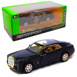 Машинка іграшкова Rolls-Royce «Автопром», метал, чорний, 18х5х7 см, (7693)